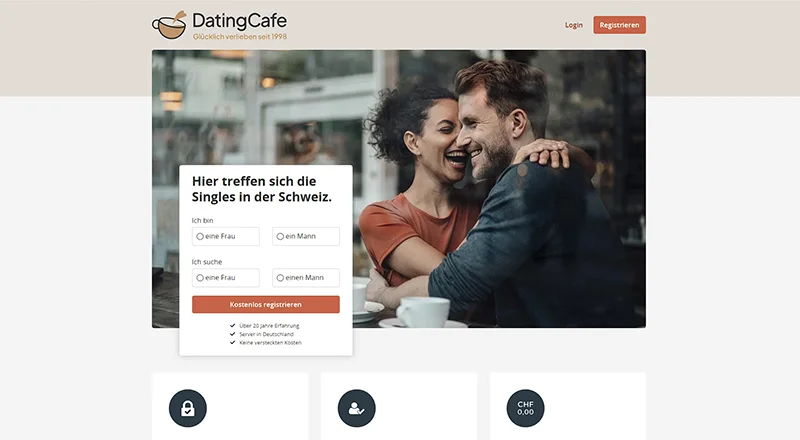 DatingCafe-Startseite