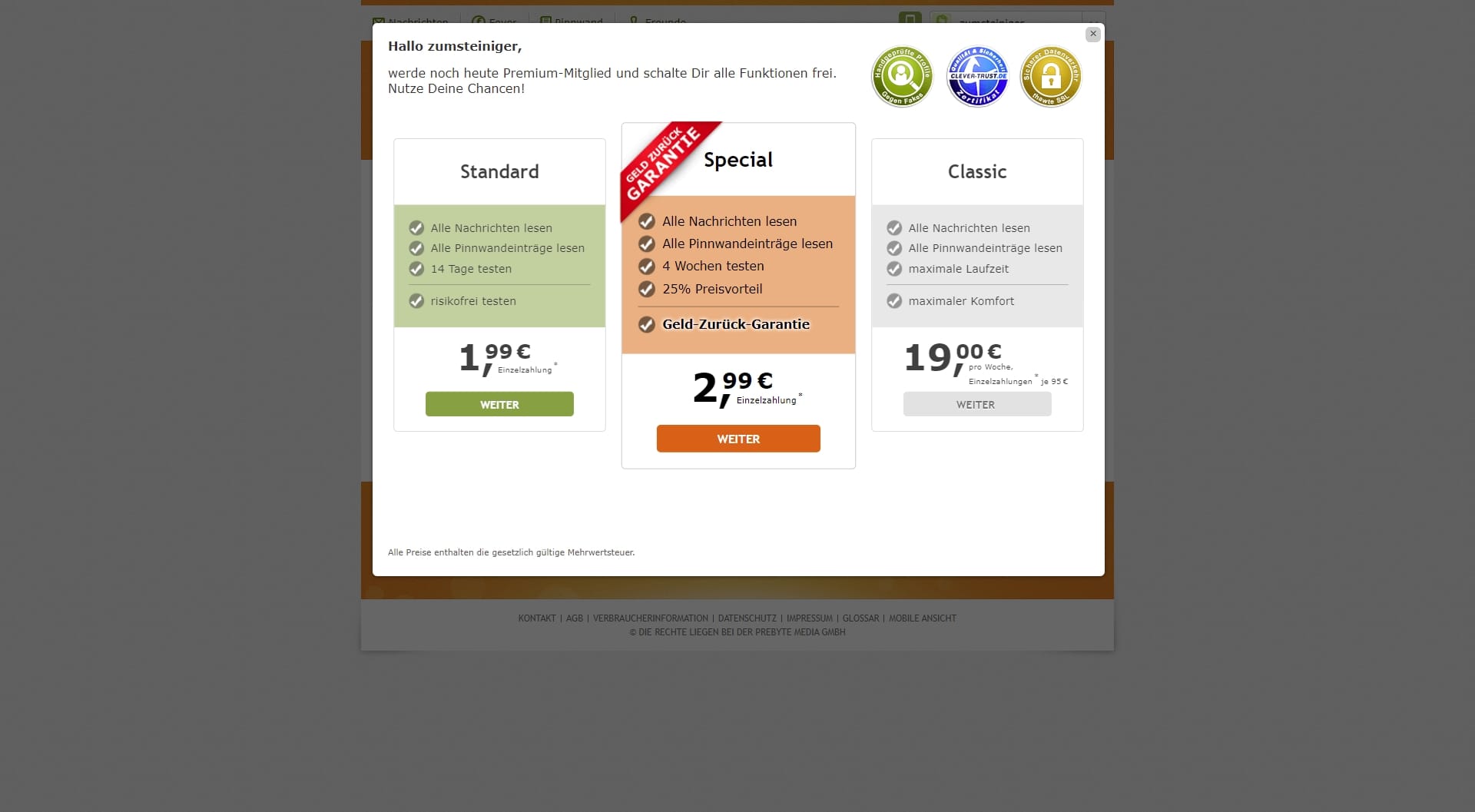 Flirt fever kosten