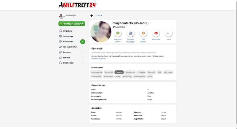 Milf-treff24das Mitgliederprofil